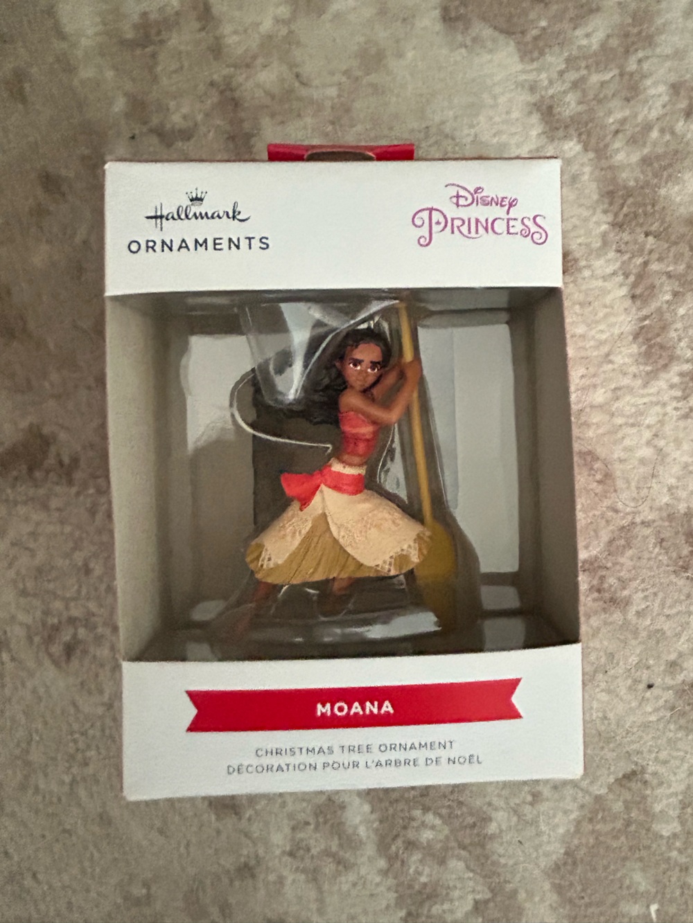 Hallmark Moana Ornament - Brown, Tan & Yellow Accents